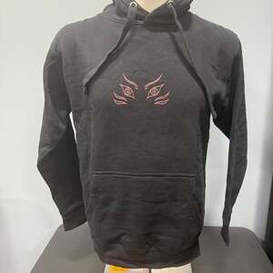 Vintage Outlooks Tribal Spider Hoodie Black Red Kangaroo Pocket